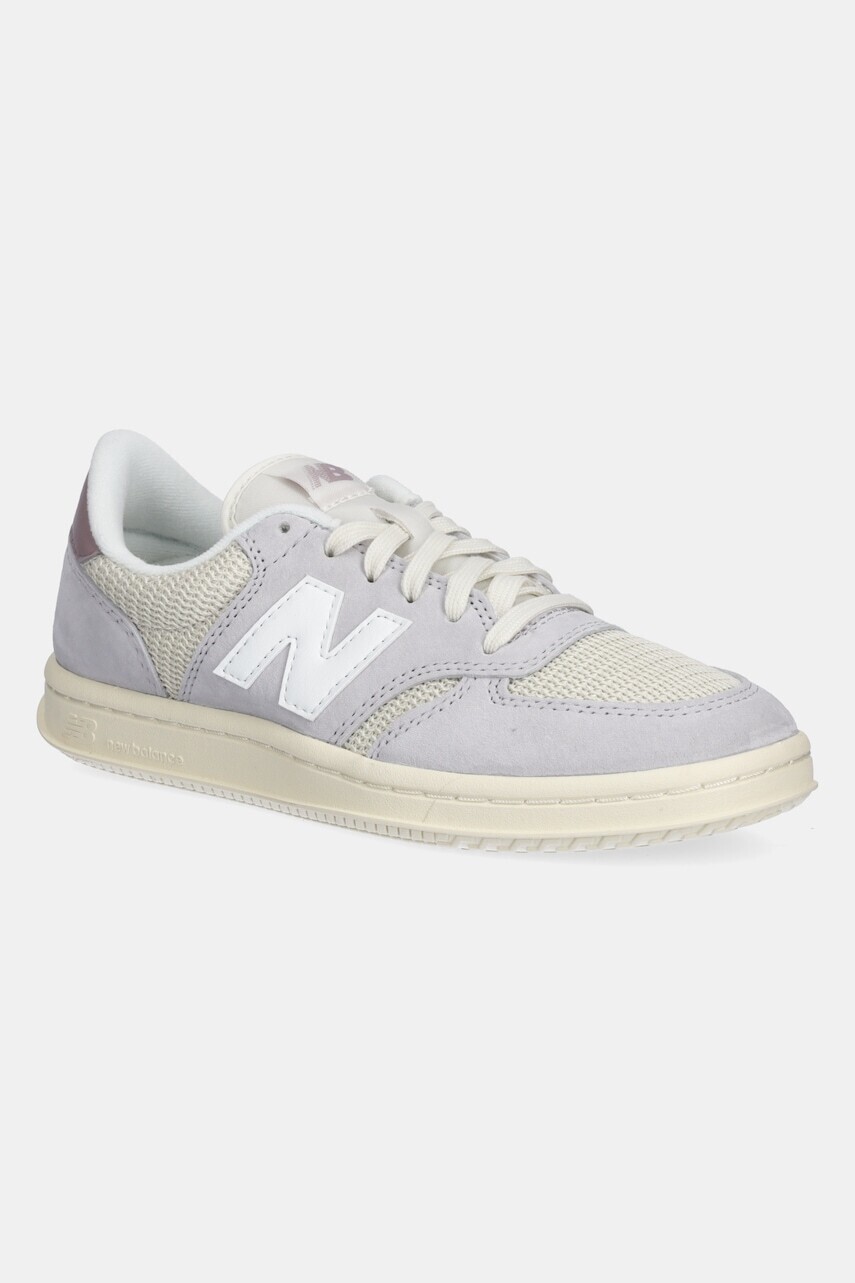 Nubukové tenisky New Balance CT500 dámske, šedá farba, CT500GC