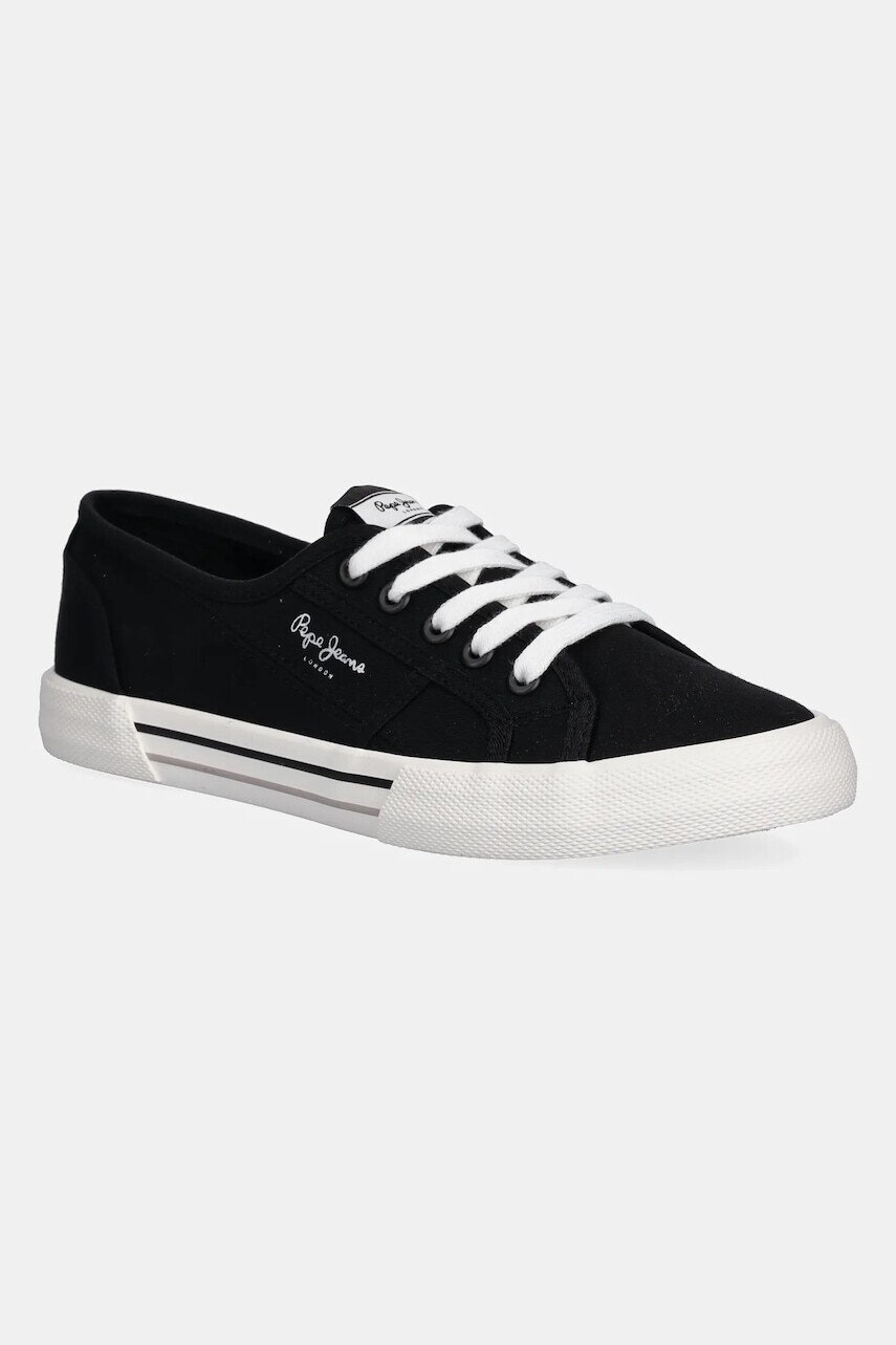 Tenisky Pepe Jeans BRADY BASIC W čierna farba, PLS31287