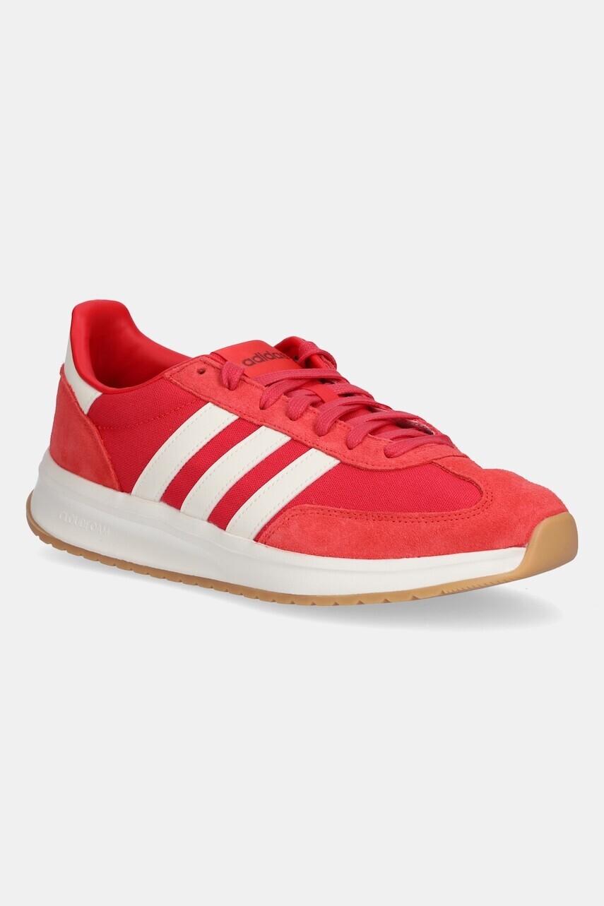 Semišové tenisky adidas Run 70s pánske, červená farba, JI4929