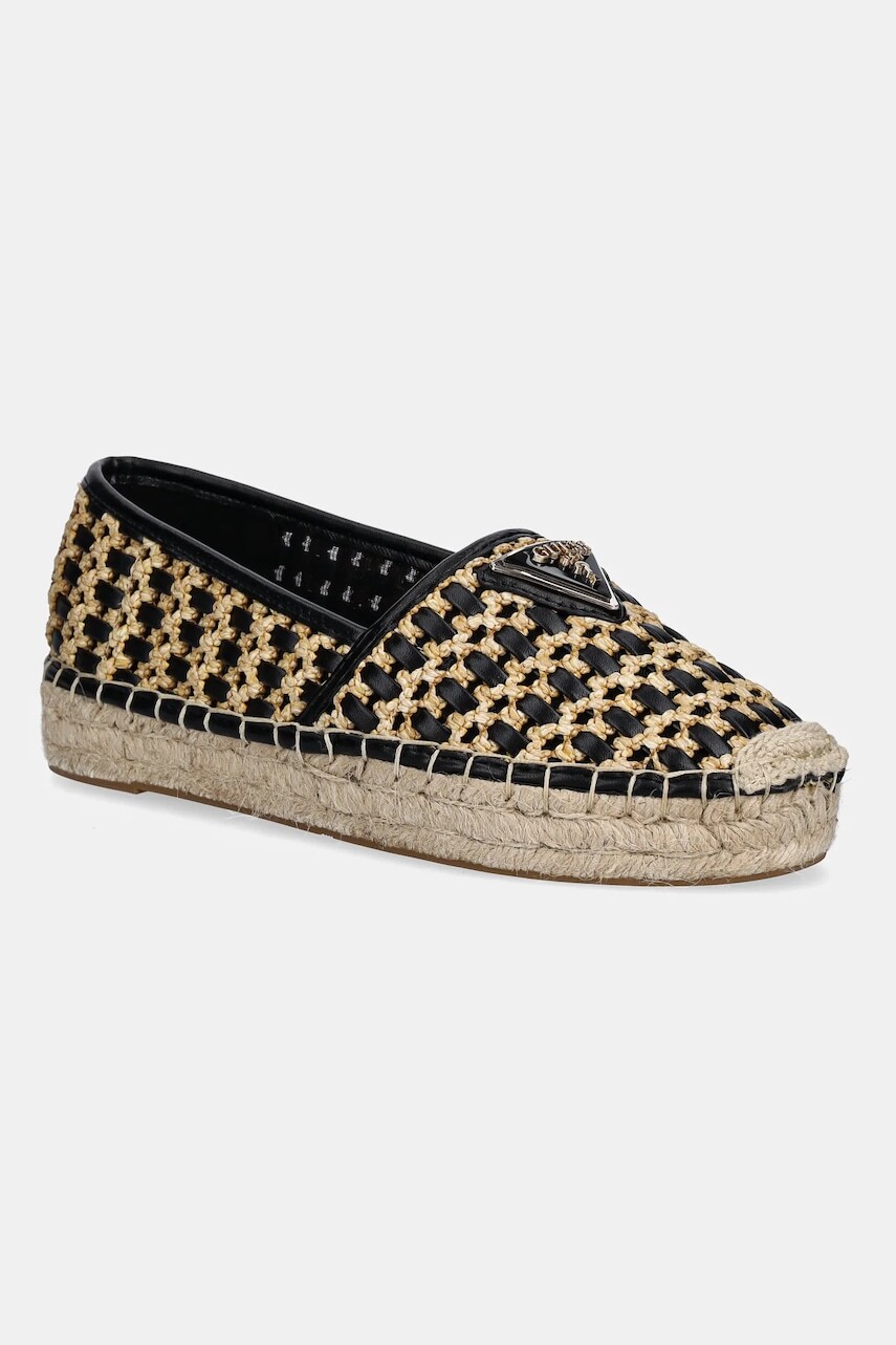 Espadrilky Guess JOLANDON čierna farba, FLJDNN FAB14