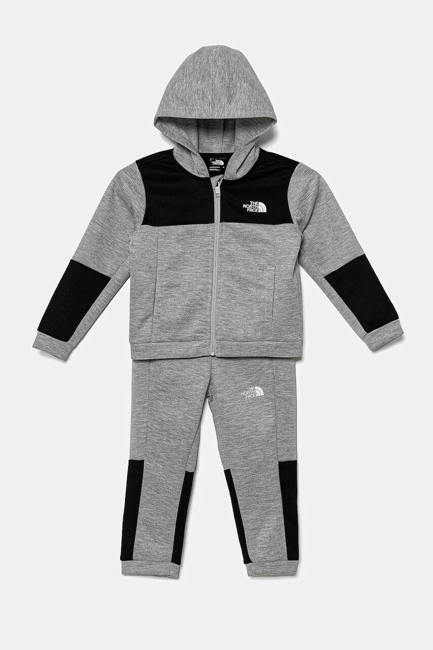Detská tepláková súprava The North Face KID EASY FZ SET šedá farba, NF0A8783DYX1