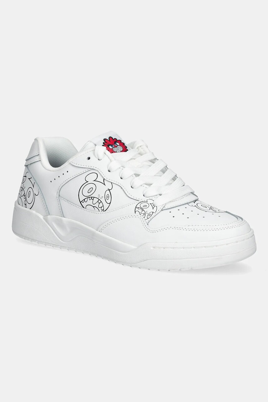 Kožené tenisky Skechers KOOPA pánske, biela farba, 183503