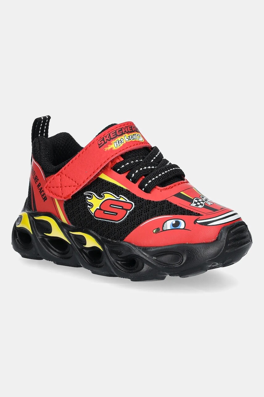 Detské tenisky Skechers THERMO FLASH červená farba, 402306N