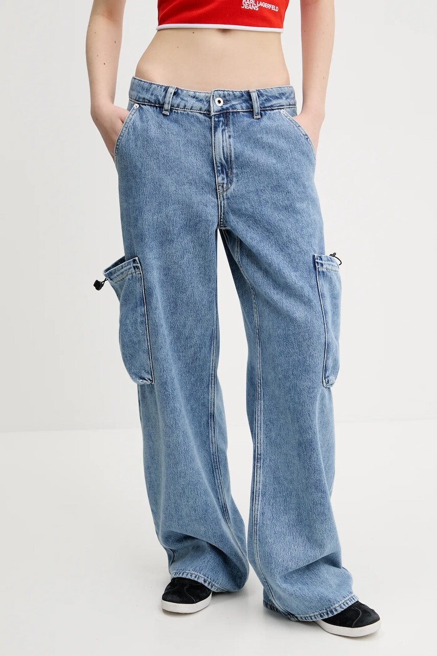 Rifle Karl Lagerfeld Jeans dámske, vysoký pás, A2W10043
