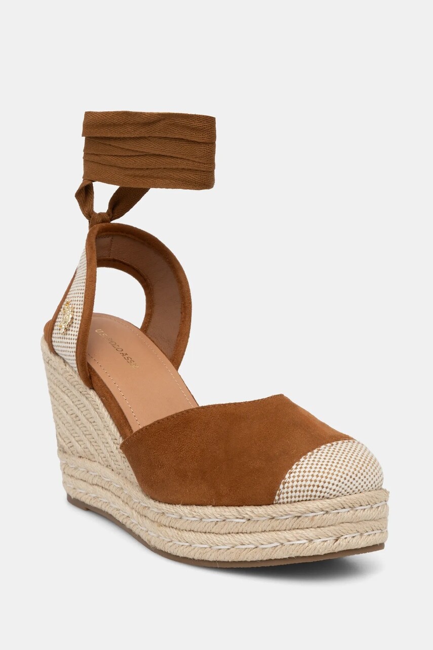 Espadrilky U.S. Polo Assn. STEFY hnedá farba, na kline, STEFY001W/5HT2