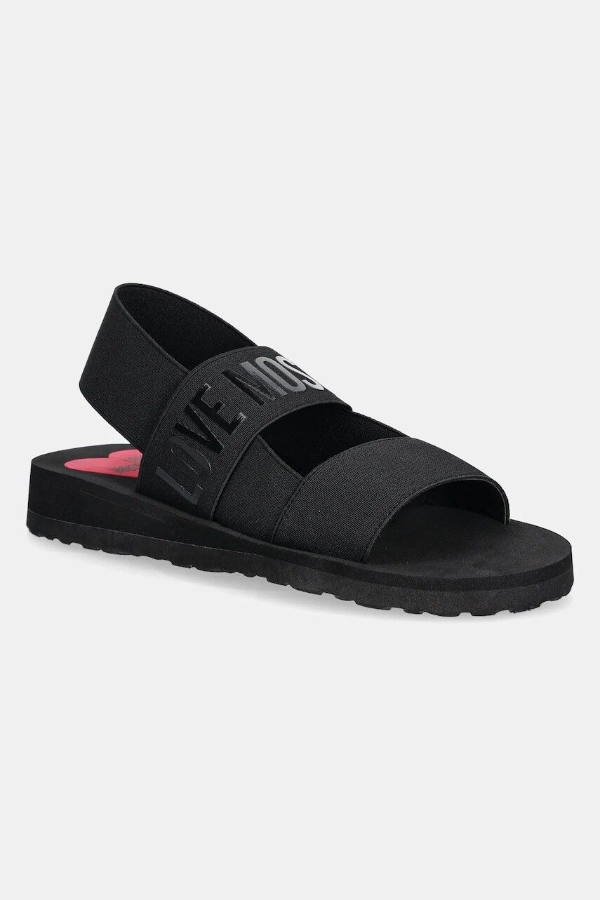 Sandále Love Moschino dámske, čierna farba, JA16033G0MJN7000
