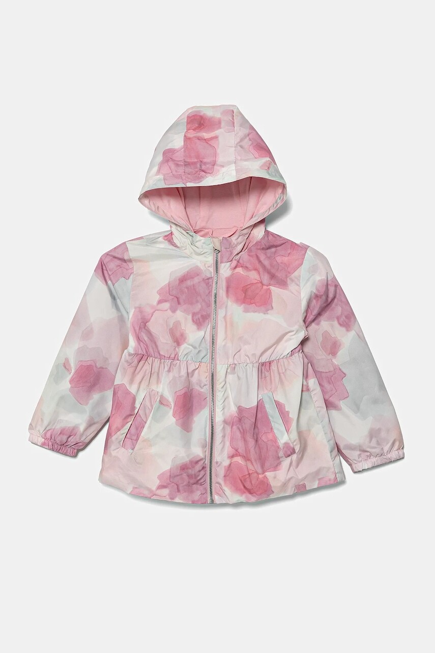 Detská bunda United Colors of Benetton ružová farba, 2M9GGN03S