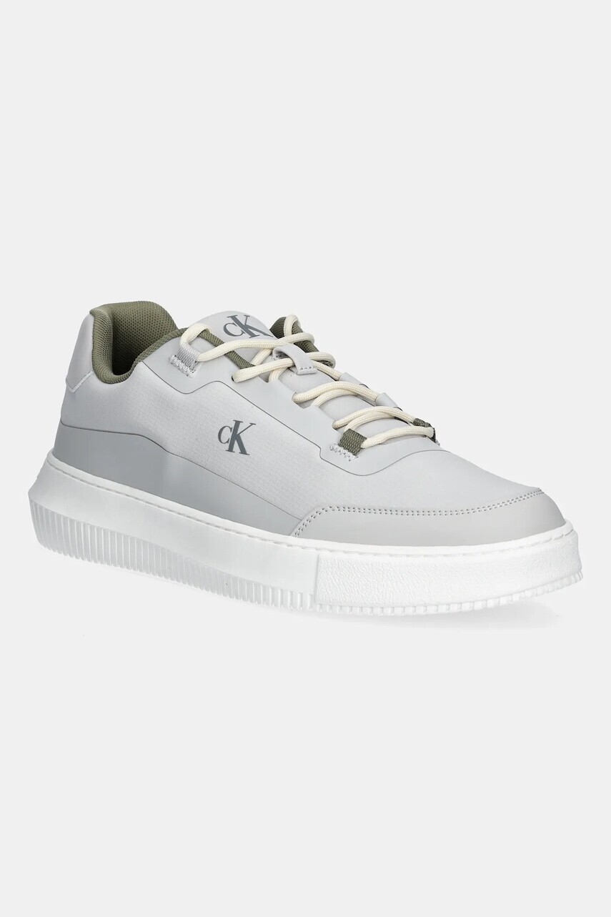 Tenisky Calvin Klein Jeans CHUNKY CUPSOLE TECH RIPSTOP šedá farba, YM0YM01204