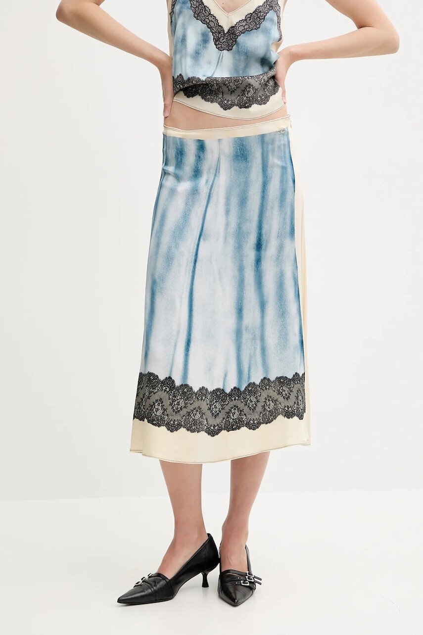 Sukňa Diesel O-NEIRIC SKIRT midi, rovný strih, A16750.0IKAS