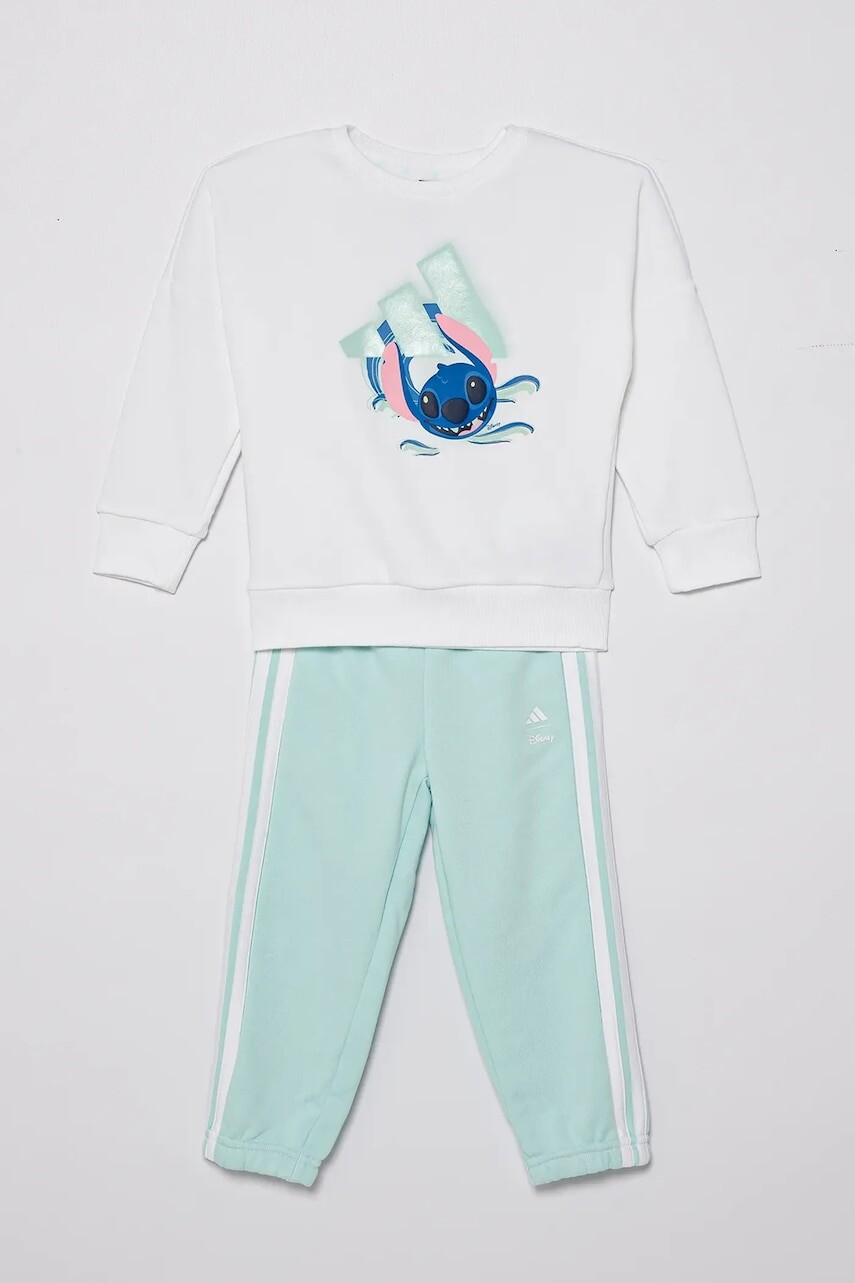 Detská tepláková súprava adidas x Disney biela farba, JD0380