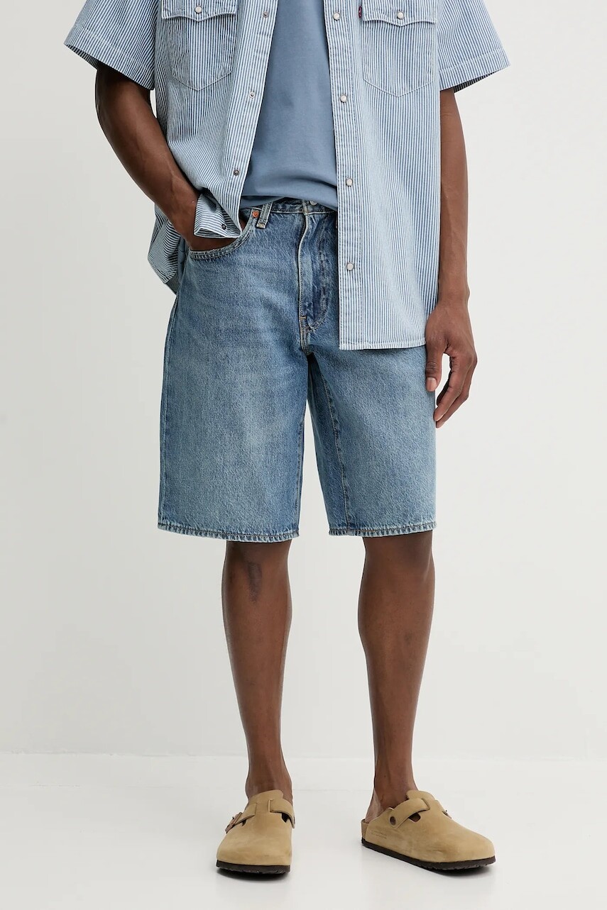 Rifľové krátke nohavice Levi's 478 BAGGY SHORTS 001JM