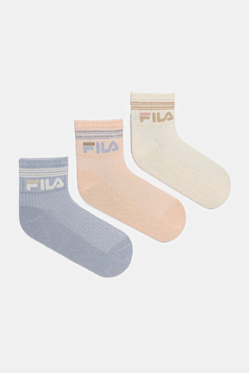 Ponožky Fila 3-pak béžová farba, F2111