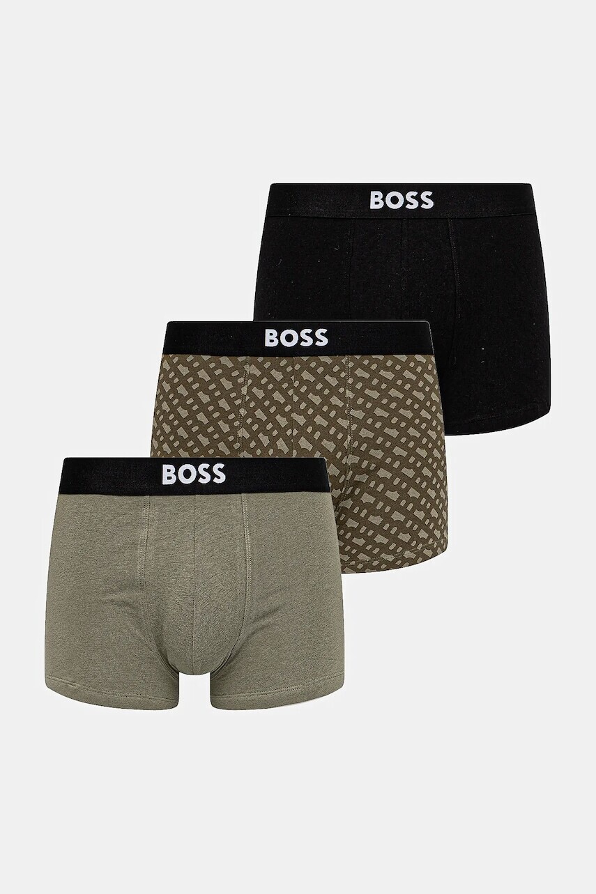 Boxerky BOSS 3-pak čierna farba, 50549832