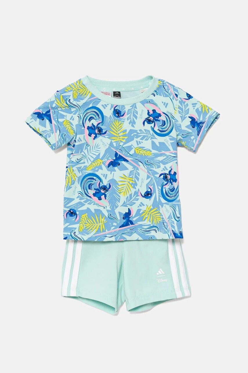 Detská súprava adidas x Disney tyrkysová farba, JD0379