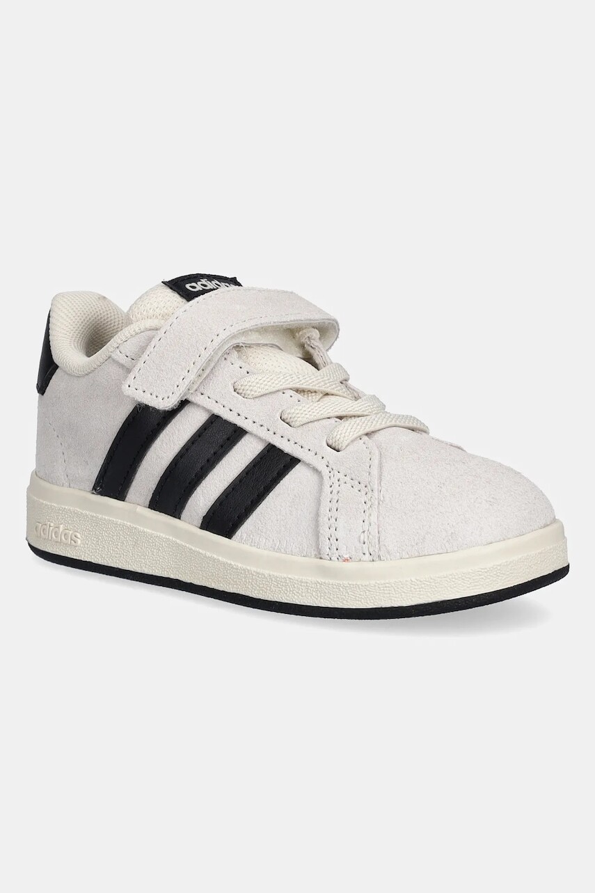 Detské tenisky adidas GRAND COURT 00s béžová farba, JR0778