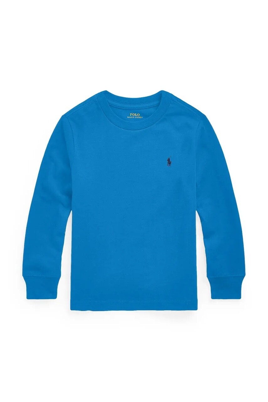 Detská bavlnená košeľa s dlhým rukávom Polo Ralph Lauren jednofarebná, 322843804007