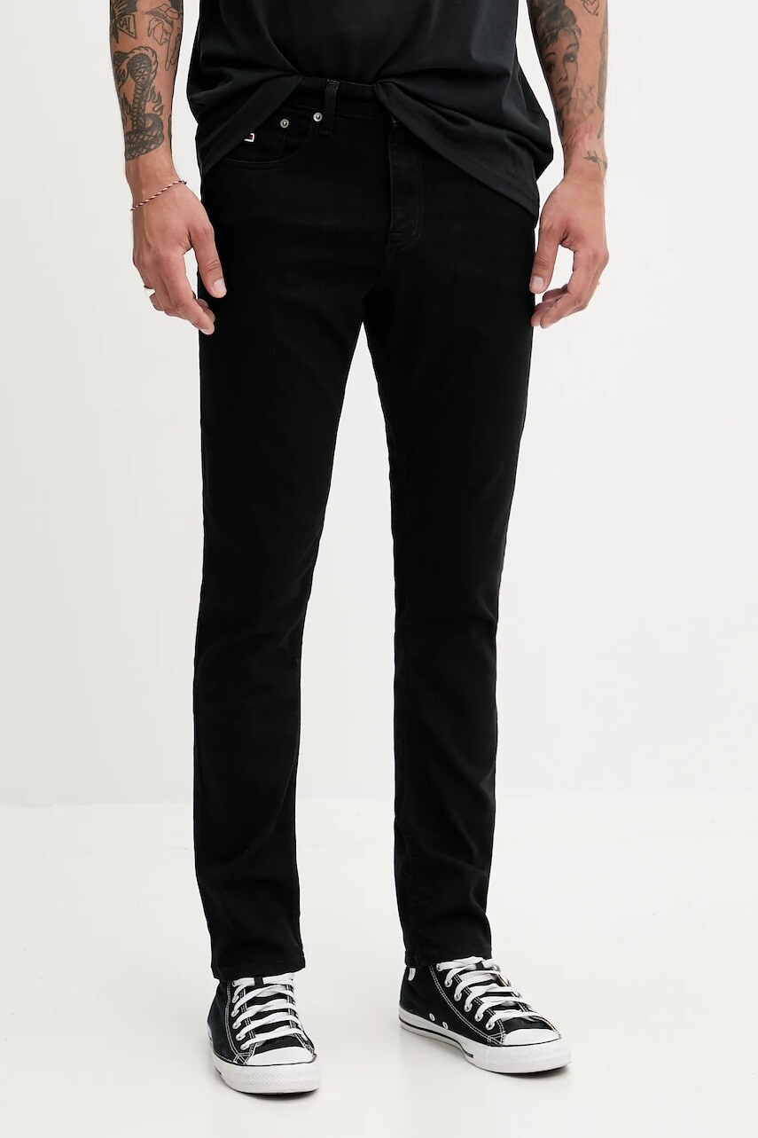 Rifle Tommy Jeans čierna farba, DM0DM20707