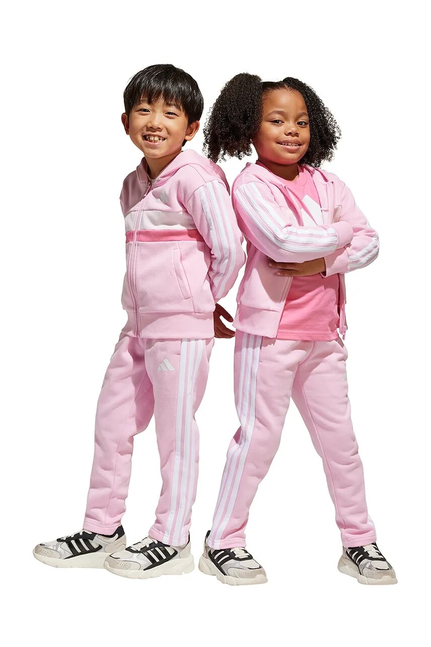 Detská tepláková súprava adidas fialová farba, JI6206