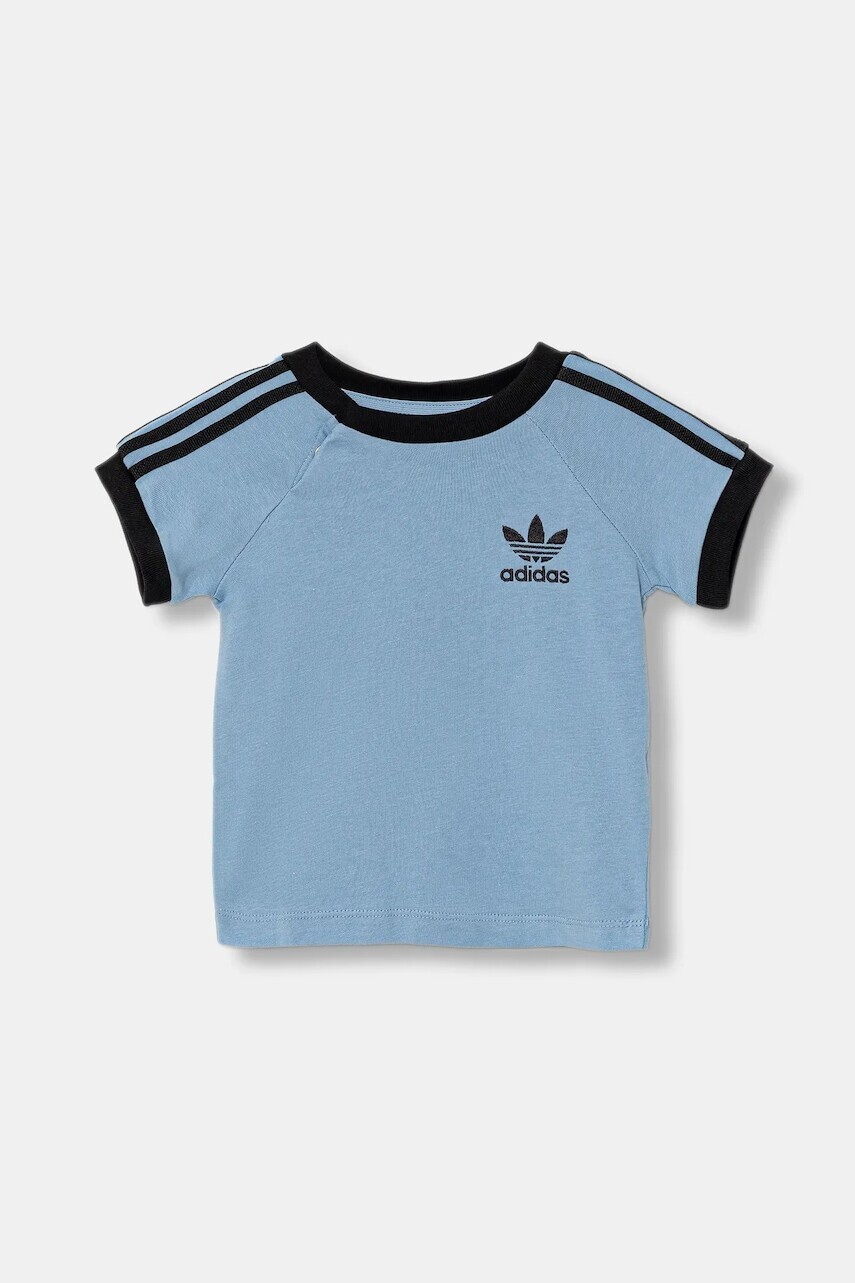 Detské bavlnené tričko adidas Originals s nášivkou, JY0147