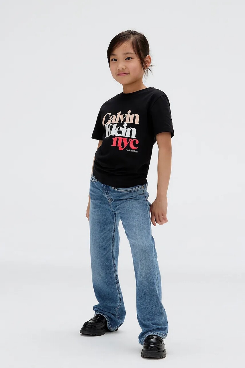 Detské rifle Calvin Klein Jeans HR WIDE LEG IG0IG02985