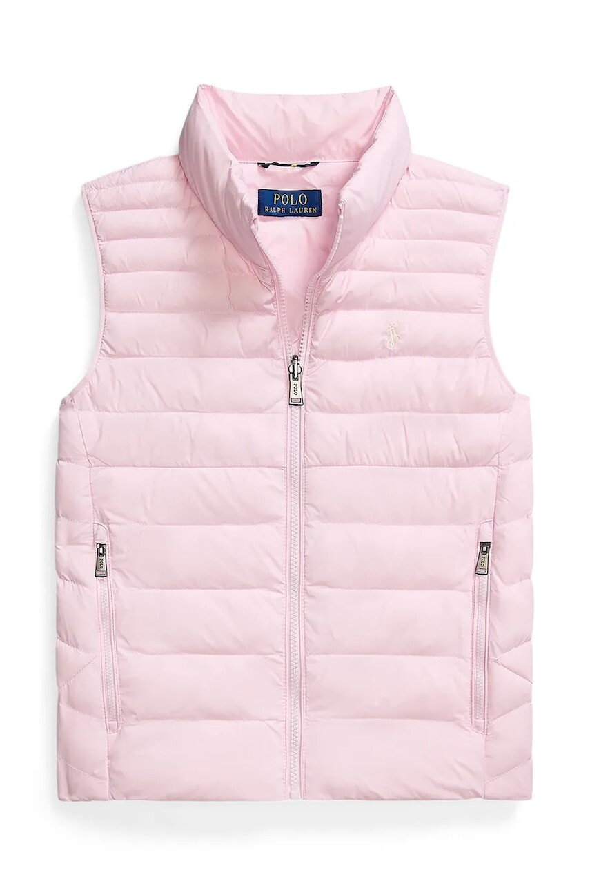 Detská vesta Polo Ralph Lauren ružová farba, 323969872003