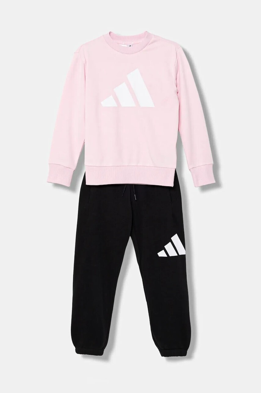 Detská tepláková súprava adidas ružová farba, JV9924