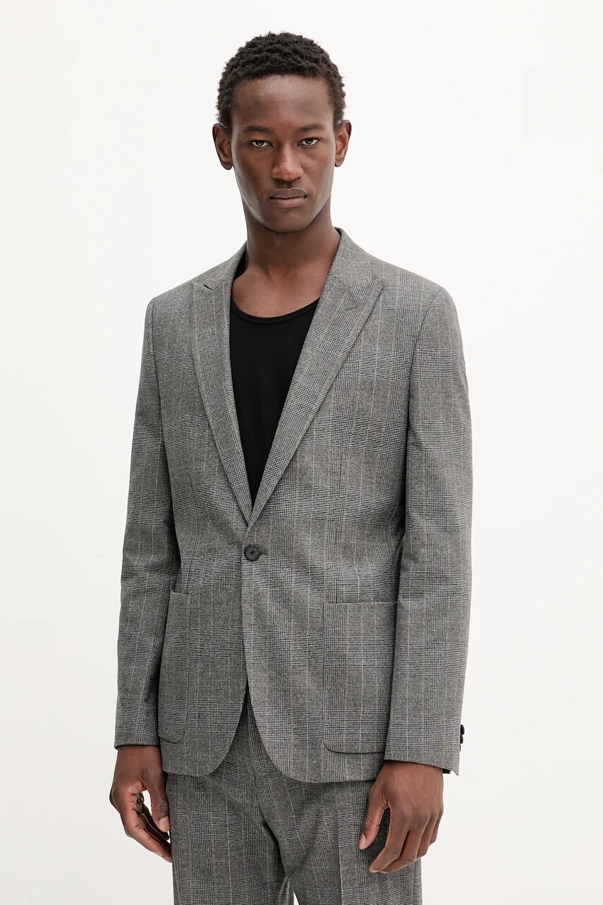 Sako HUGO pánske, šedá farba, 50544667