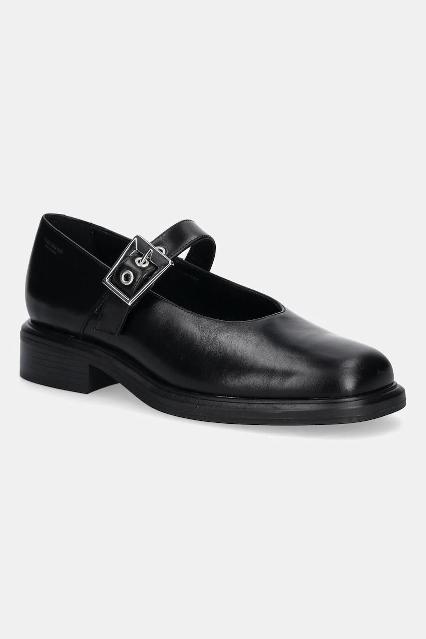 Kožená obuv Vagabond Shoemakers ELLIS čierna farba, na plochom podpätku, 6030-001-20