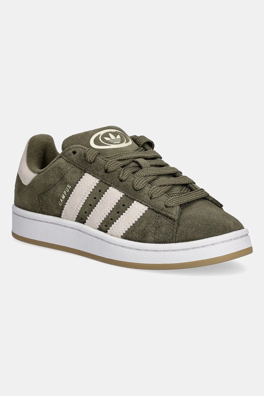 Semišové tenisky adidas Originals CAMPUS 00s zelená farba, JR6172