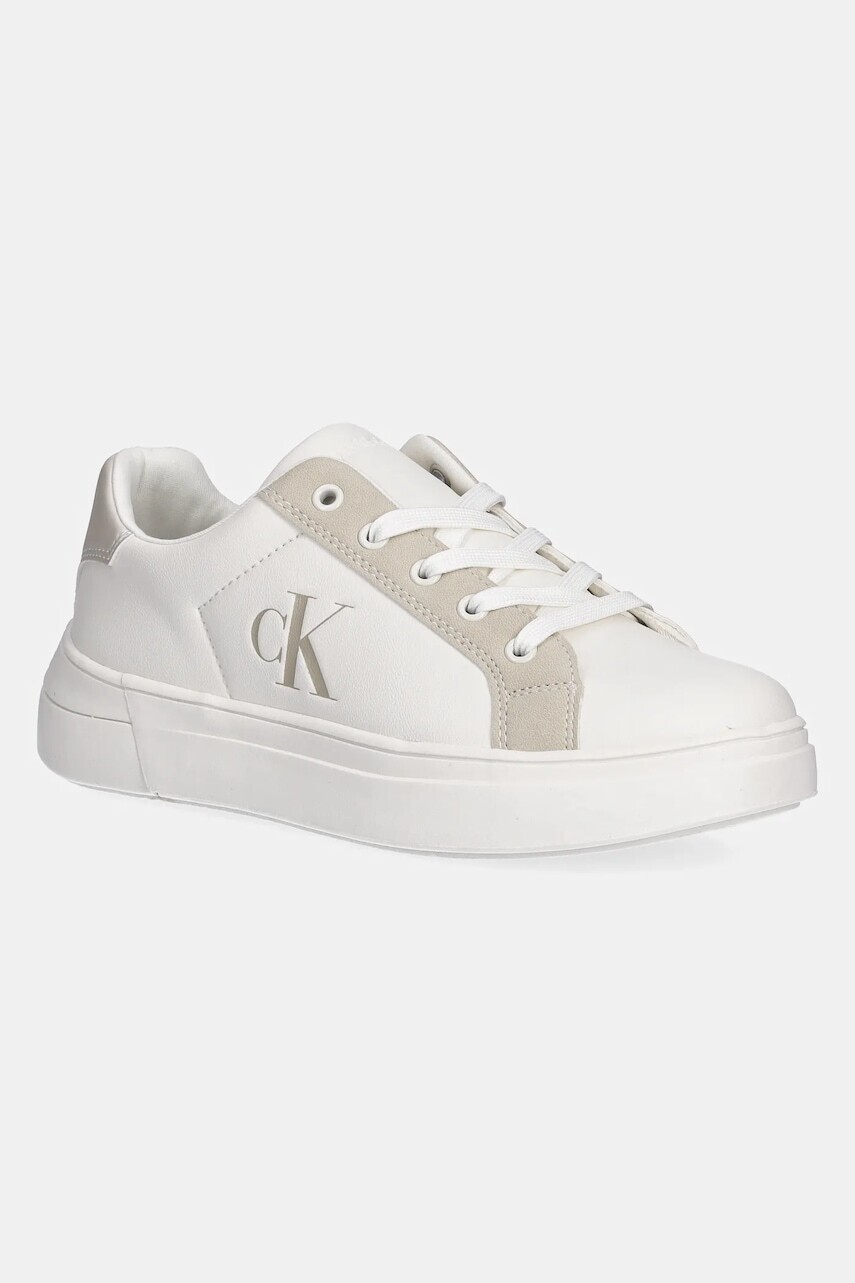 Detské tenisky Calvin Klein Jeans biela farba, V3X9-83166