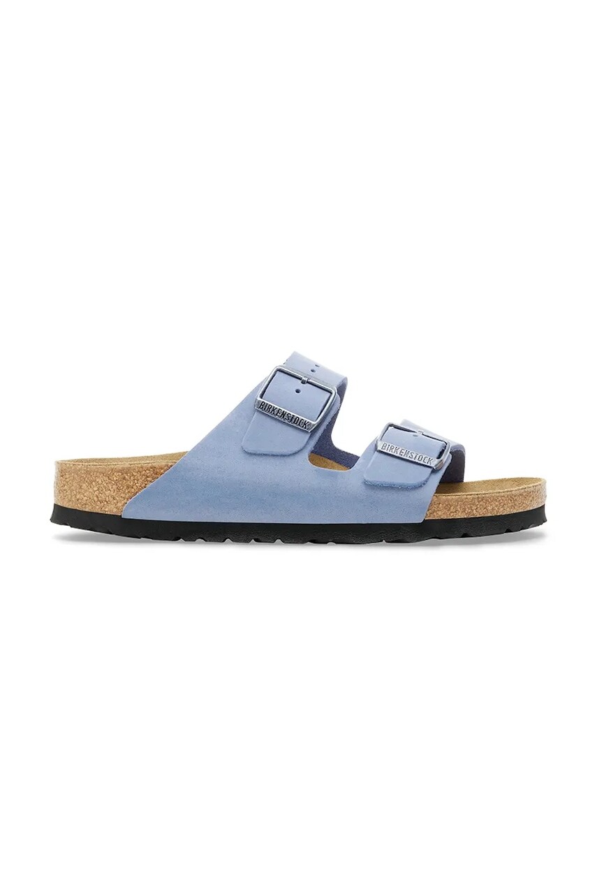 Kožené šľapky Birkenstock Arizona modrá farba, 1030864