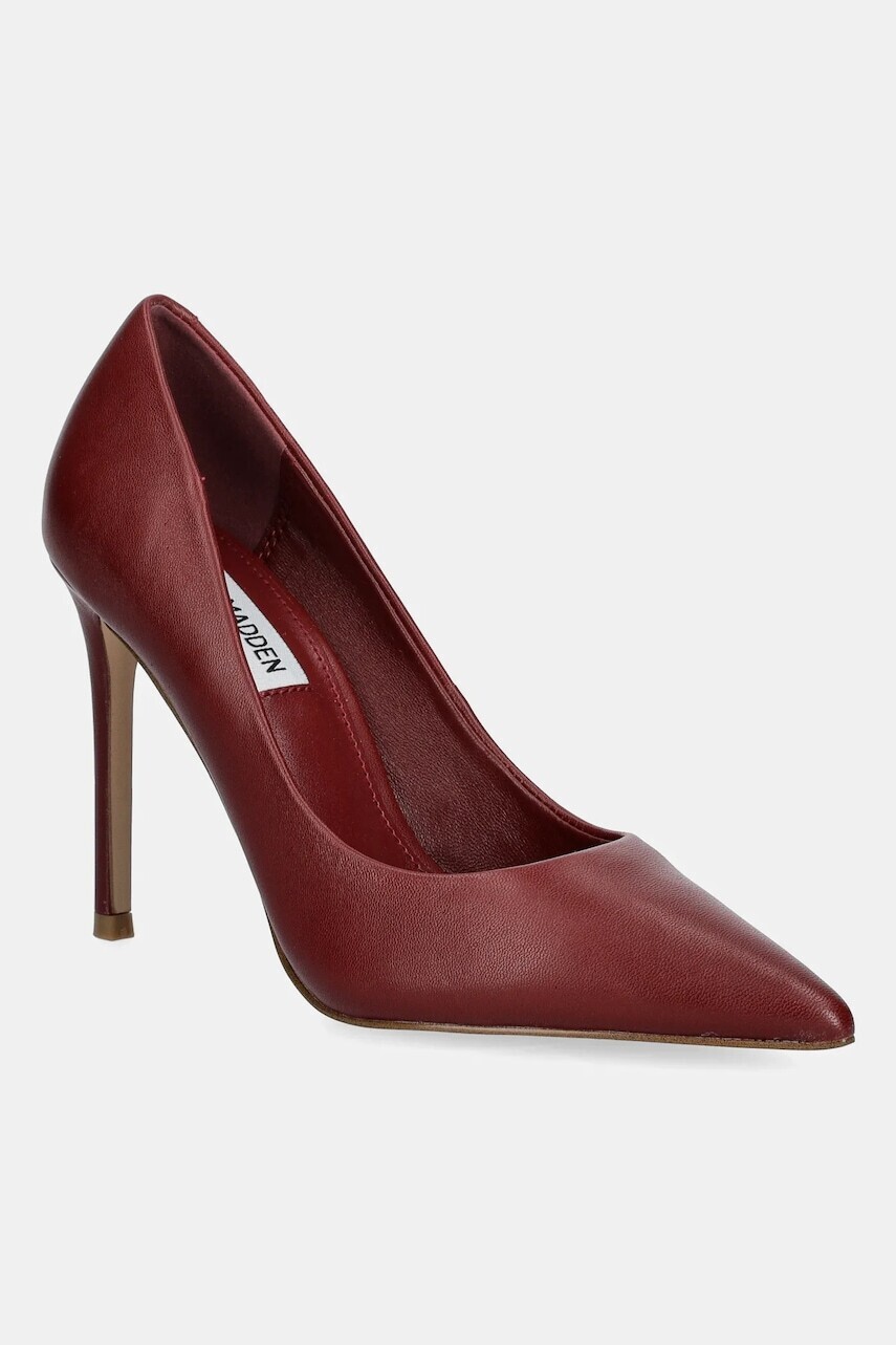 Kožené lodičky Steve Madden Thrive bordová farba, 11003887