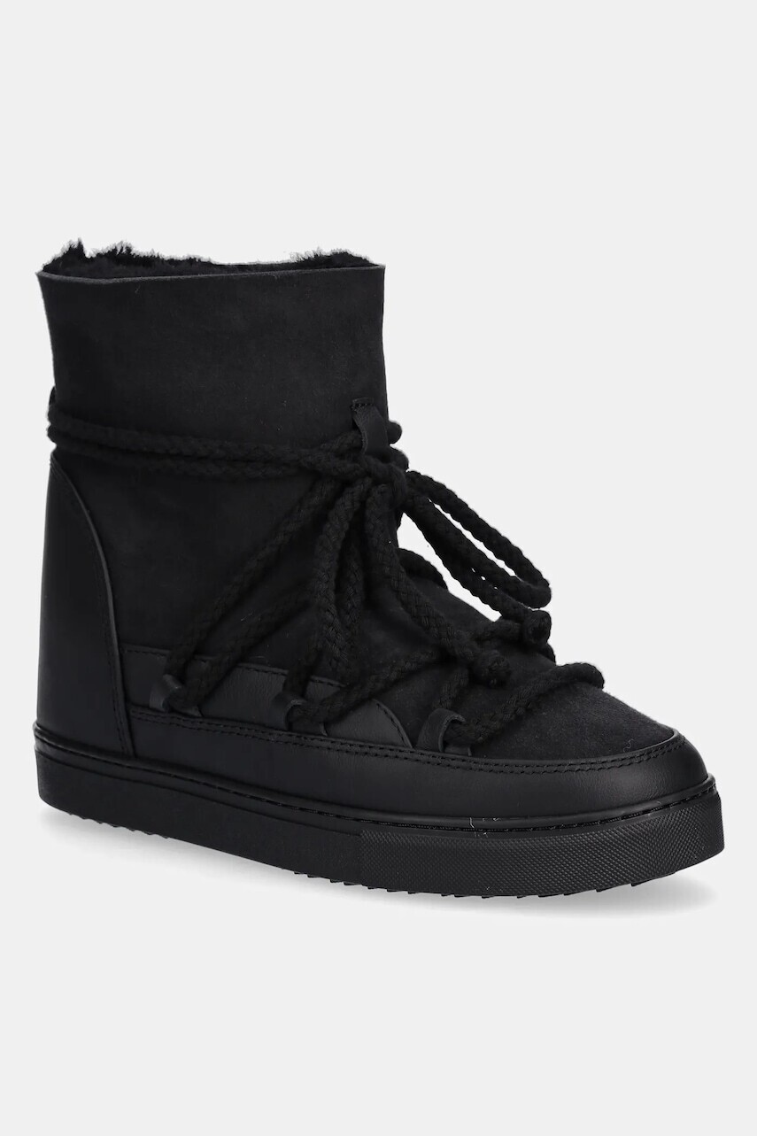 Kožené snehule Inuikii Classic Wedge čierna farba, 1001.004.0042.000