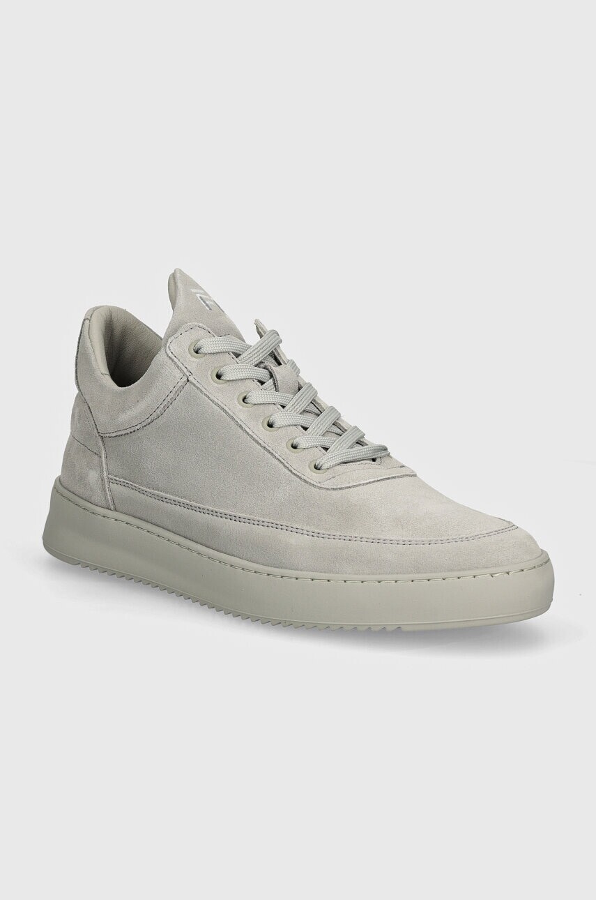 Semišové tenisky Filling Pieces Low Top Suede All Grey šedá farba, 10122791783