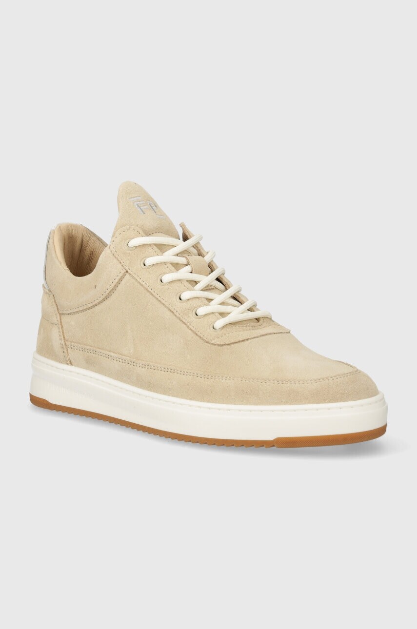 Semišové tenisky Filling Pieces Low Top Ripple Suede béžová farba, 10122791919