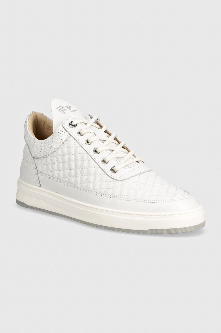 Kožené tenisky Filling Pieces Low Top biela farba, 10100151901