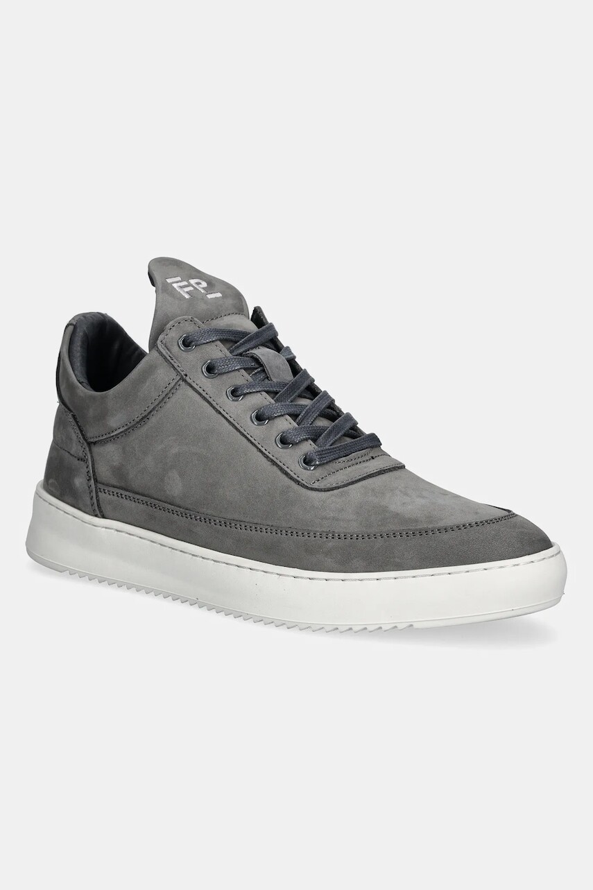 Nubukové tenisky Filling Pieces Low Top Ripple Nubuck pánske, šedá farba, 25122841874