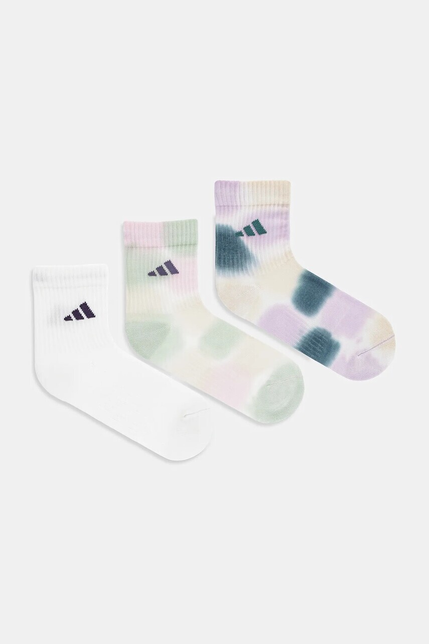 Ponožky adidas Tie Dye 3-pak biela farba, JV8487
