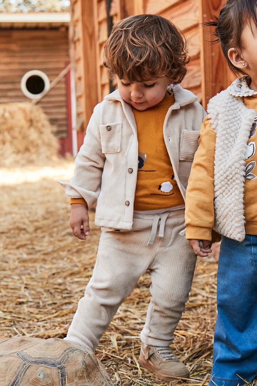 Nohavice pre bábätká Mayoral béžová farba, 2510