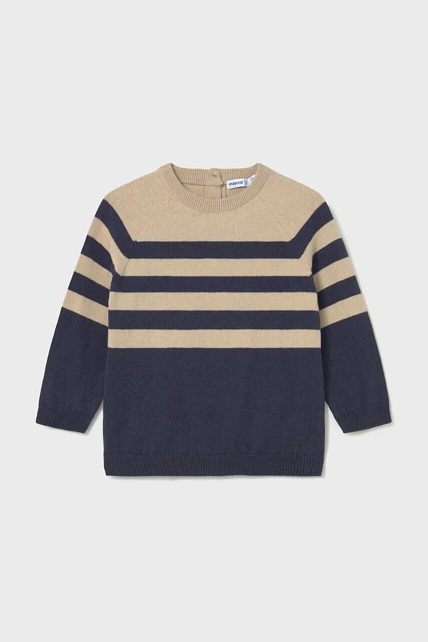 Detský sveter s prímesou vlny Mayoral tmavomodrá farba, 2342