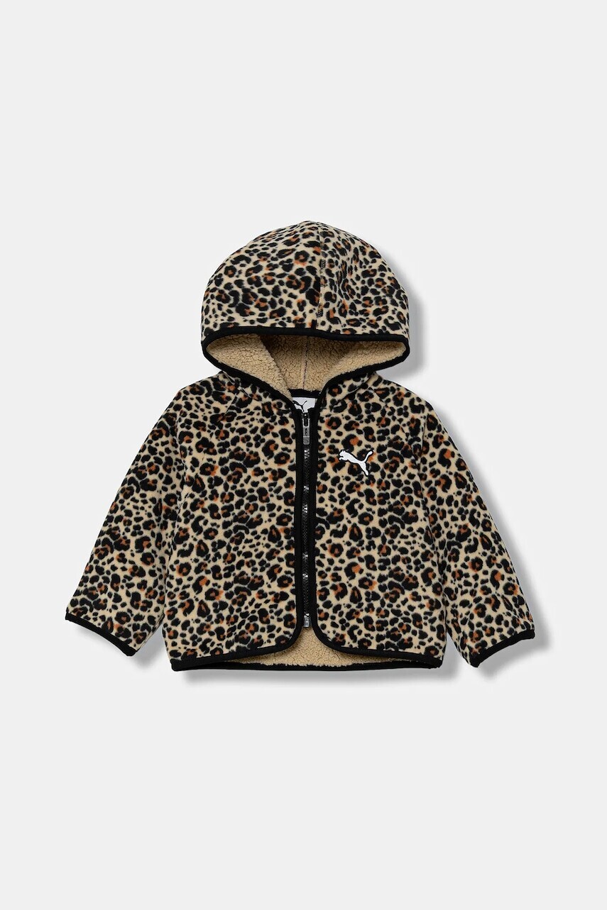 Bunda Puma Minicats Sherpa Jacket béžová farba, 688403