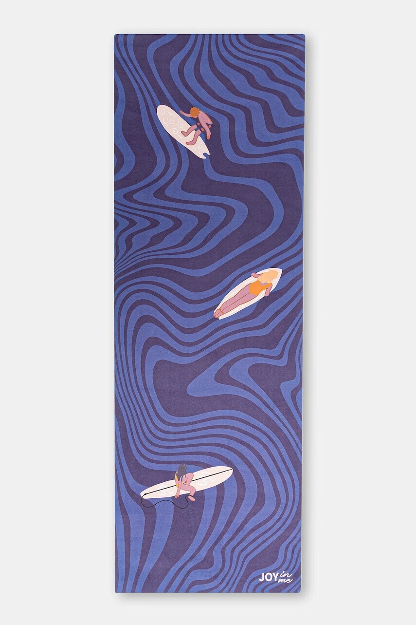 Podložka na jogu JOYINME Mata FLOW Surf Life modrá farba, FLOW 3mm