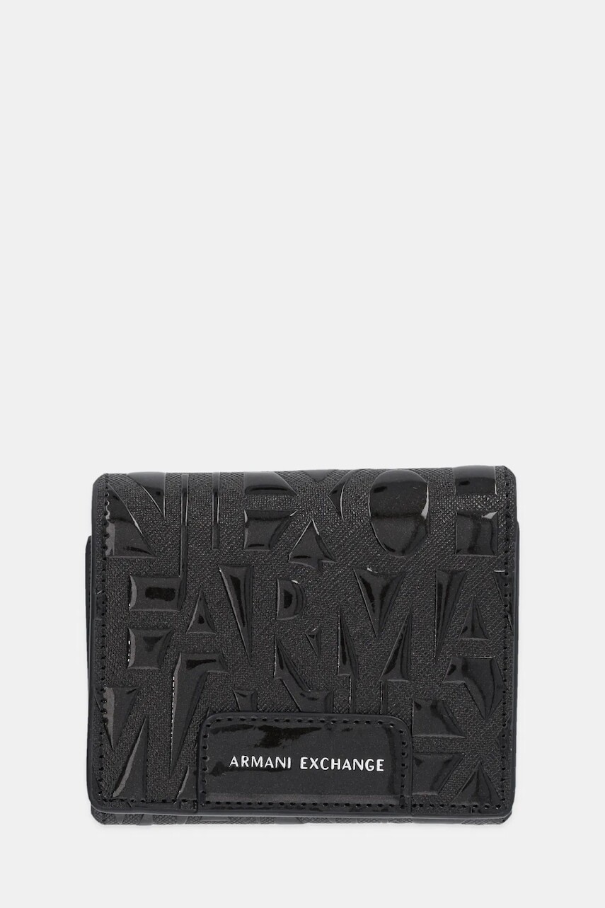 Peňaženka Armani Exchange dámska, čierna farba, XW001595 AF17290