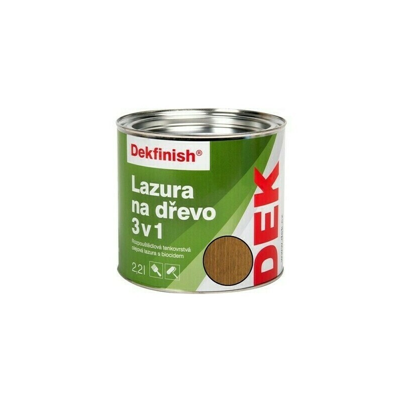 Lazúra 3v1 Dekfinish 2,2 l zlatý dub