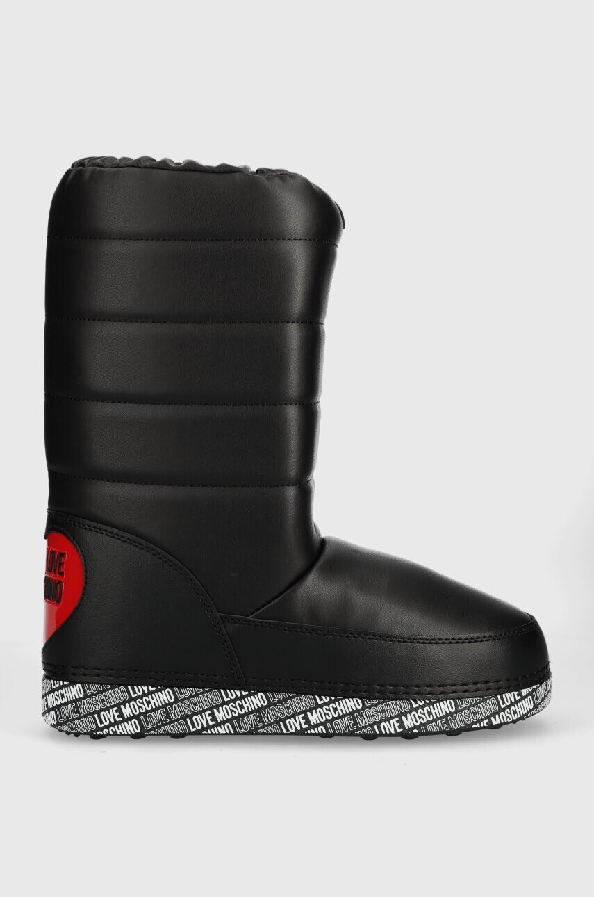 Snehule Love Moschino čierna farba, JA24162G1HIT400B