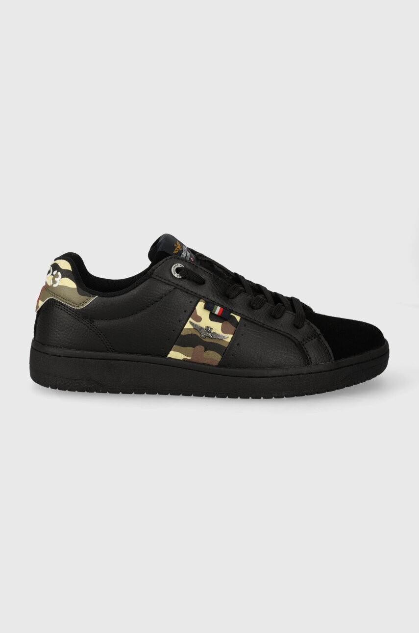 Tenisky Aeronautica Militare čierna farba, SC211CT3226