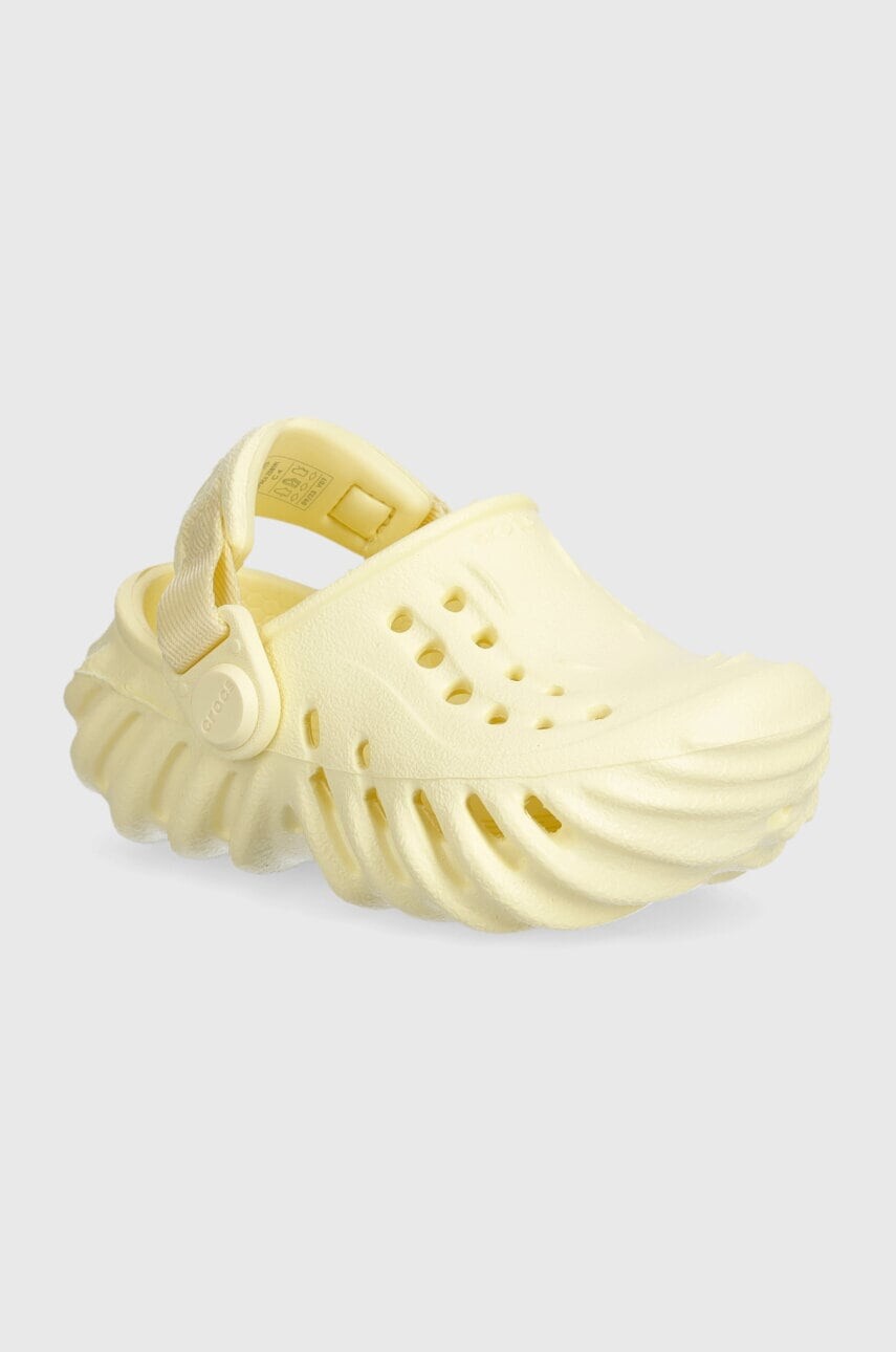 Detské šľapky Crocs ECHO CLOG žltá farba