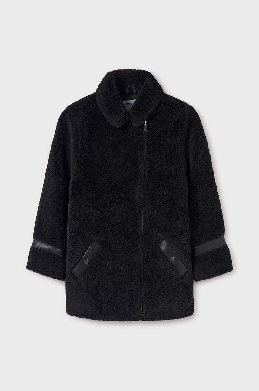 Detský kabát Mayoral čierna farba, 7475
