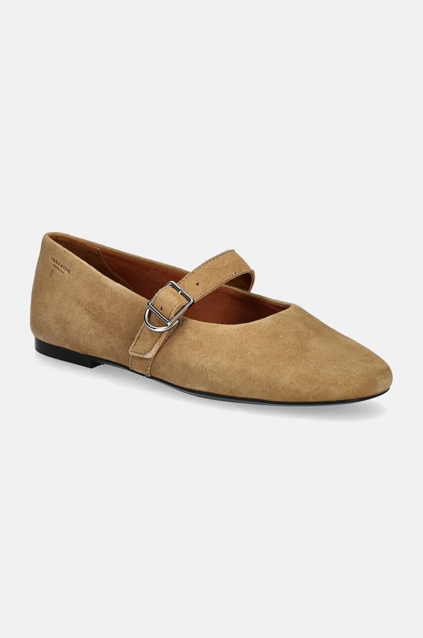 Semišové baleríny Vagabond Shoemakers JOLIN béžová farba, 5608-040-28