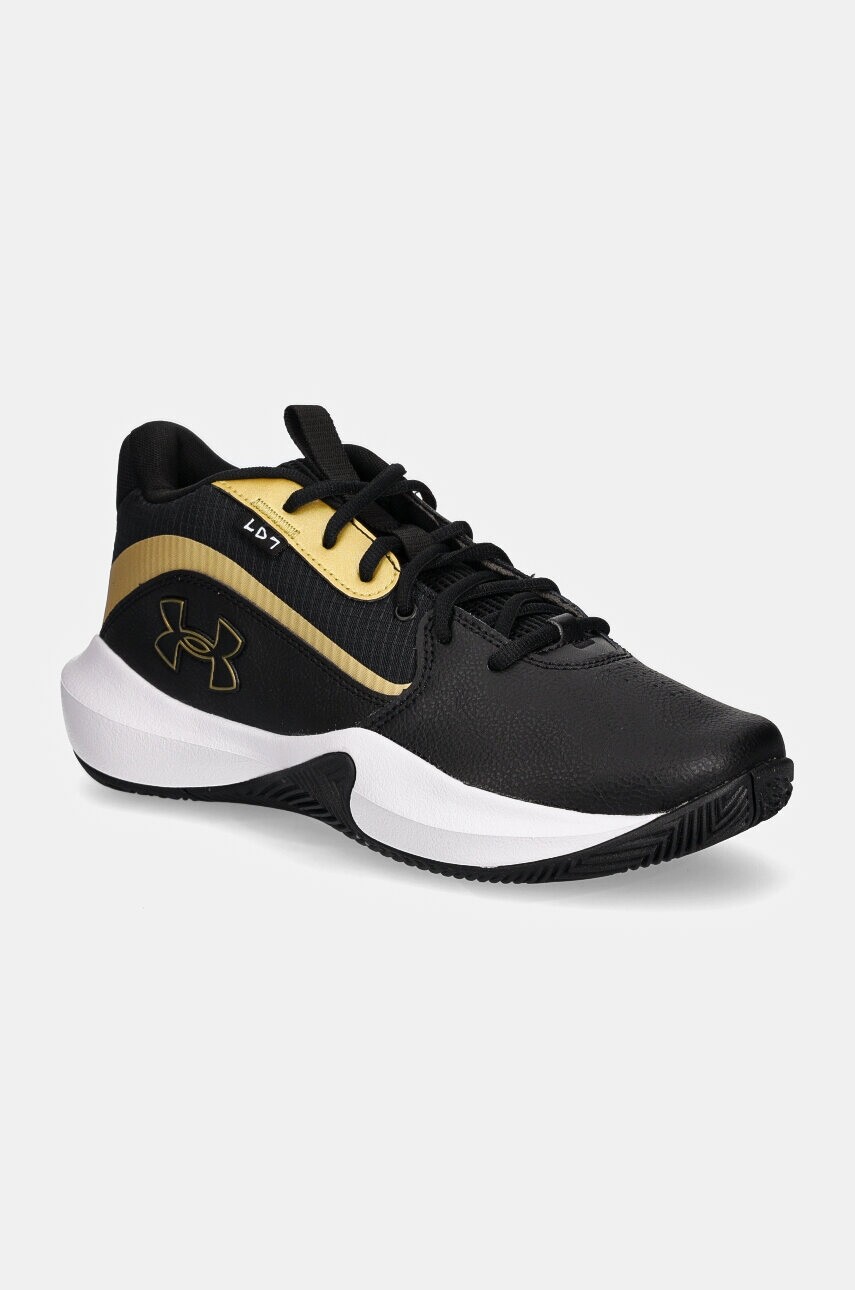 Basketbalové topánky Under Armour Lockdown 7 čierna farba, 3028512